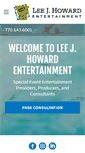 Mobile Screenshot of leejhowardentertainment.com